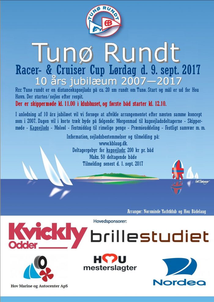 Tunø Rundt 2017 Plakat Master